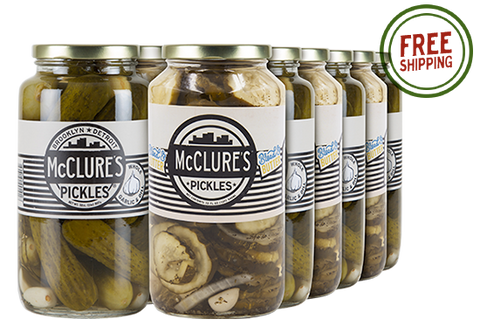 Combo Pack 12pk - 6 units each – Garlic Whole; Bread & Butter Slices