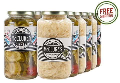 Combo Pack 12pk - 6 units each – Sauerkraut; Sweet & Spicy Slices