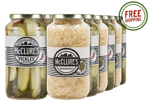 Combo Pack 12pk - 6 units each – Sauerkraut; Spicy Spears