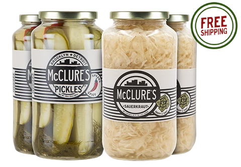 Combo Pack 4pk - 2 units each – Sauerkraut; Spicy Spears
