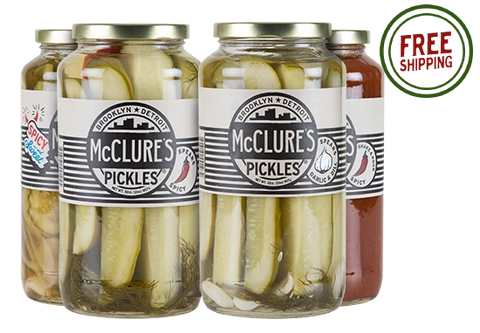 Combo Pack 4pk - 1 unit each – Bloody Mary Mix; Garlic & Dill Spears; Spicy Spears; Sweet & Spicy Slices