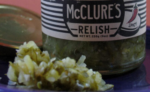 mcclure's relish close up
