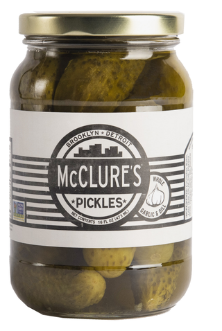 McClure's 16oz Garlic Dill Whole pickle jar