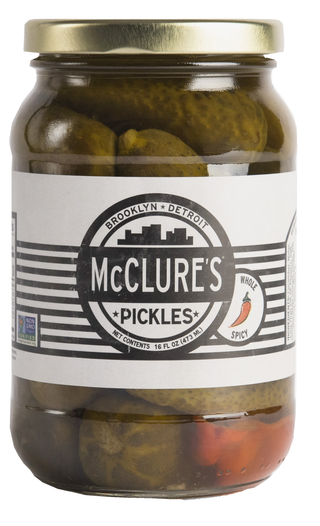 McClure's 16oz Spicy Whole pickle jar