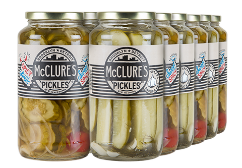 Combo Pack 4pk - 1 unit each- Spicy Spears; Garlic & Dill Spears; Bread & Butter Slices; Sweet Spicy Slices