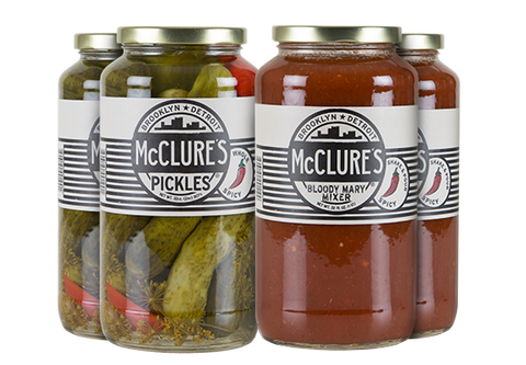Combo Pack 4pk - 1 unit each – Bloody Mary Mix; Garlic & Dill Spears; Spicy Spears; Sweet & Spicy Slices