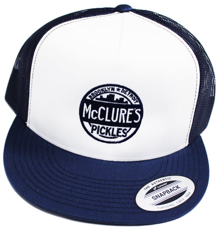 blue two-tone mcclure's hat