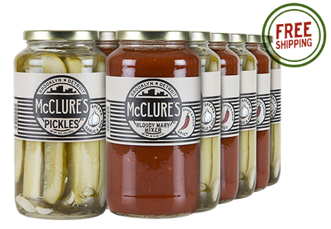 Combo Pack 12pk - 6 units each - Bloody Mary Mix; Garlic & Dill Spears