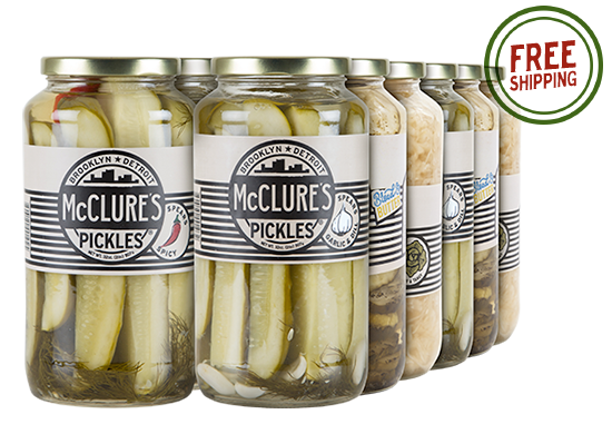 Combo Pack 12pk - 3 units each – Sauerkraut; Garlic & Dill Spears; Spicy Spears; Bread & Butter Slices