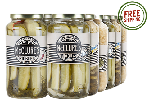 Combo Pack 12pk - 3 units each – Sauerkraut; Garlic & Dill Spears; Spicy Spears; Bread & Butter Slices
