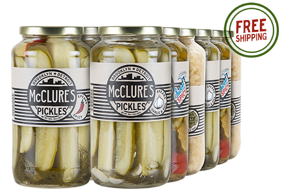 Combo Pack 12pk - 3 units each – Sauerkraut; Garlic & Dill Spears; Spicy Spears; Sweet & Spicy Slices