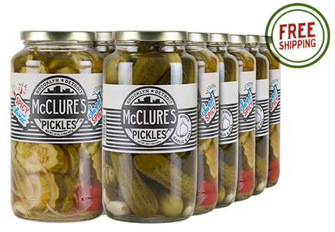 Combo Pack 12pk - 6 units each - Garlic & Dill Whole; Sweet & Spicy Slices