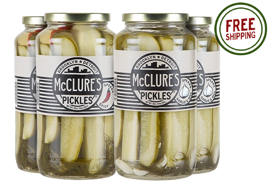 Combo Pack 4pk - 2 units each - Garlic & Dill Spears; Sweet & Spicy Slices